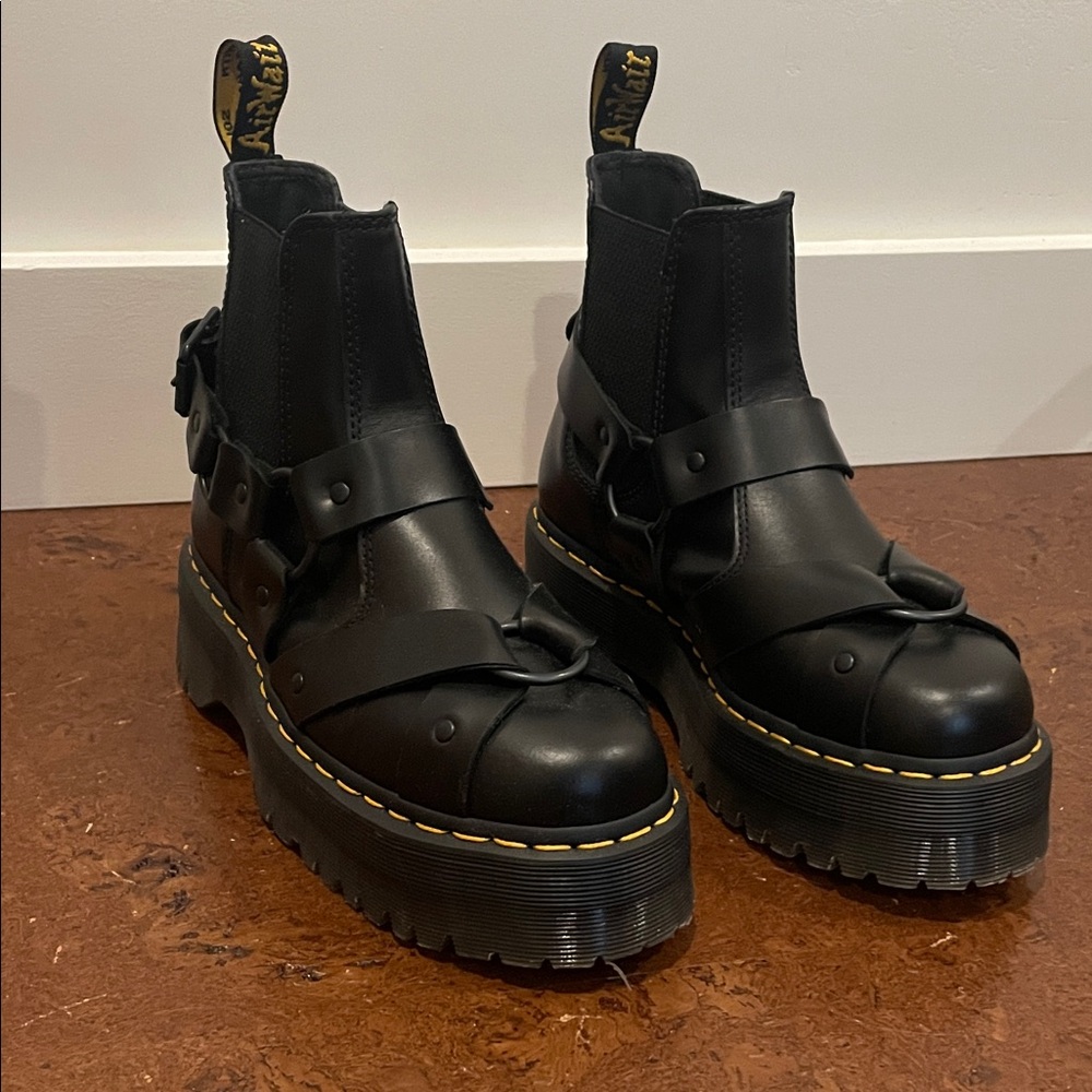Dr. Martens Black Platform Chelsea Boots